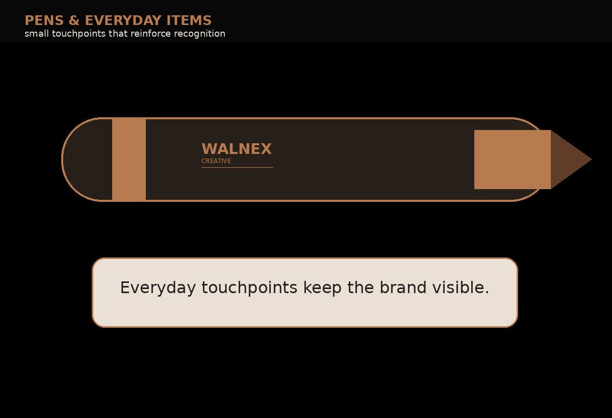 Walnex branded pen concept