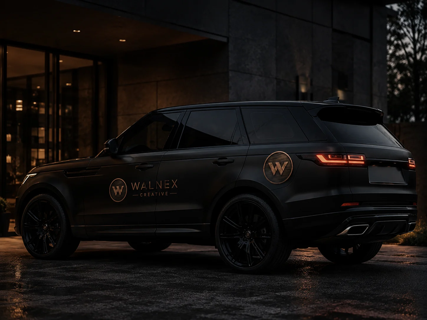Walnex branded vehicle graphics concept